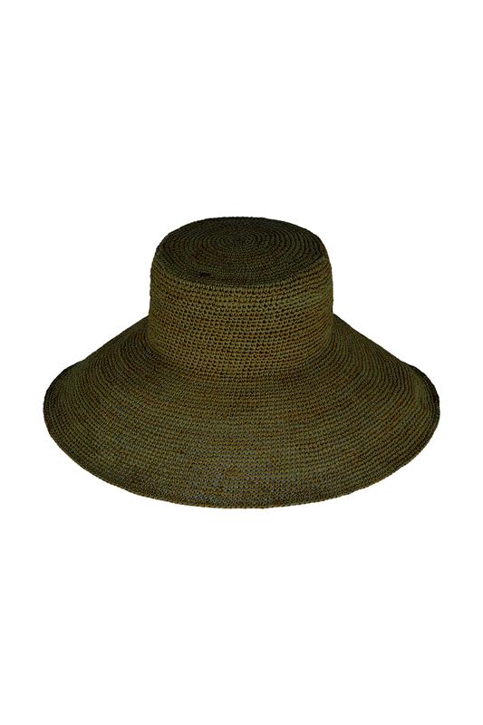 Wide brim hat, olive