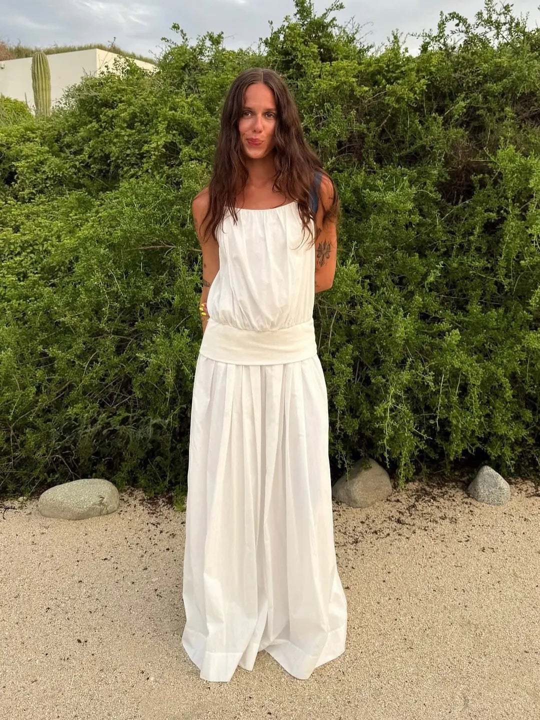 Ari maxi dress, ivory