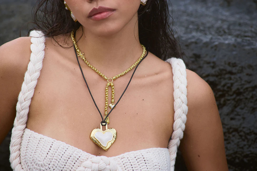 olympia necklace, gold