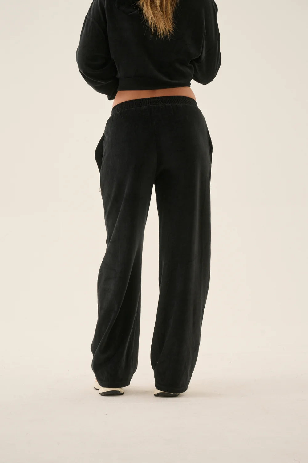Aj velour trackpant, noir