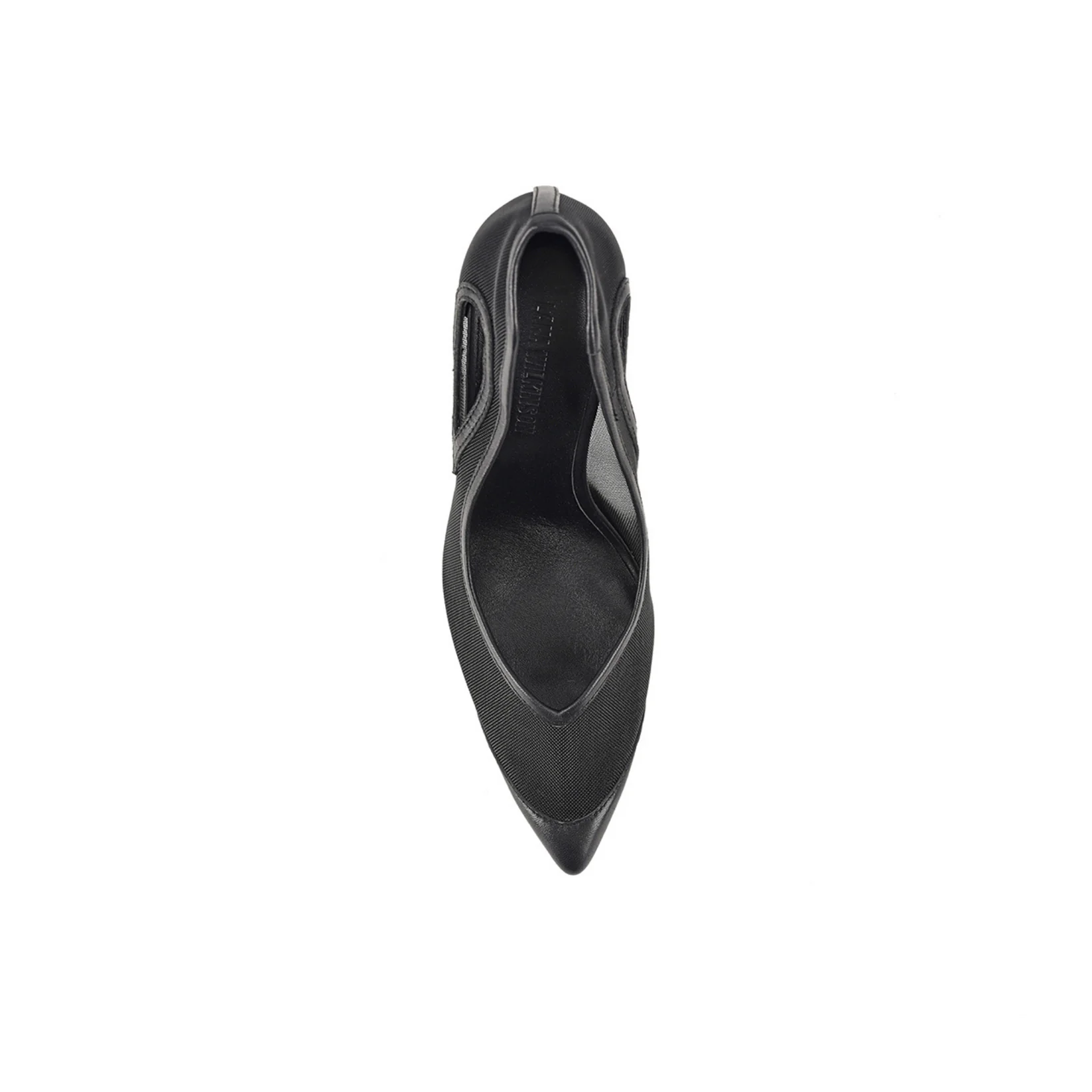 catherine pump, black mesh