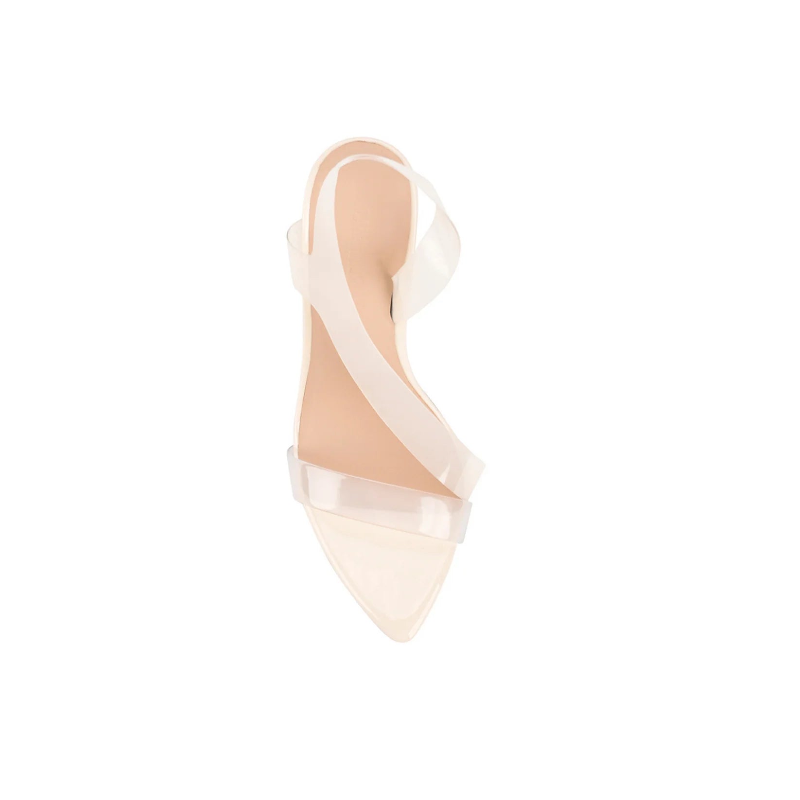 Missy Sandal Ivory Vinylite & Patent Leather