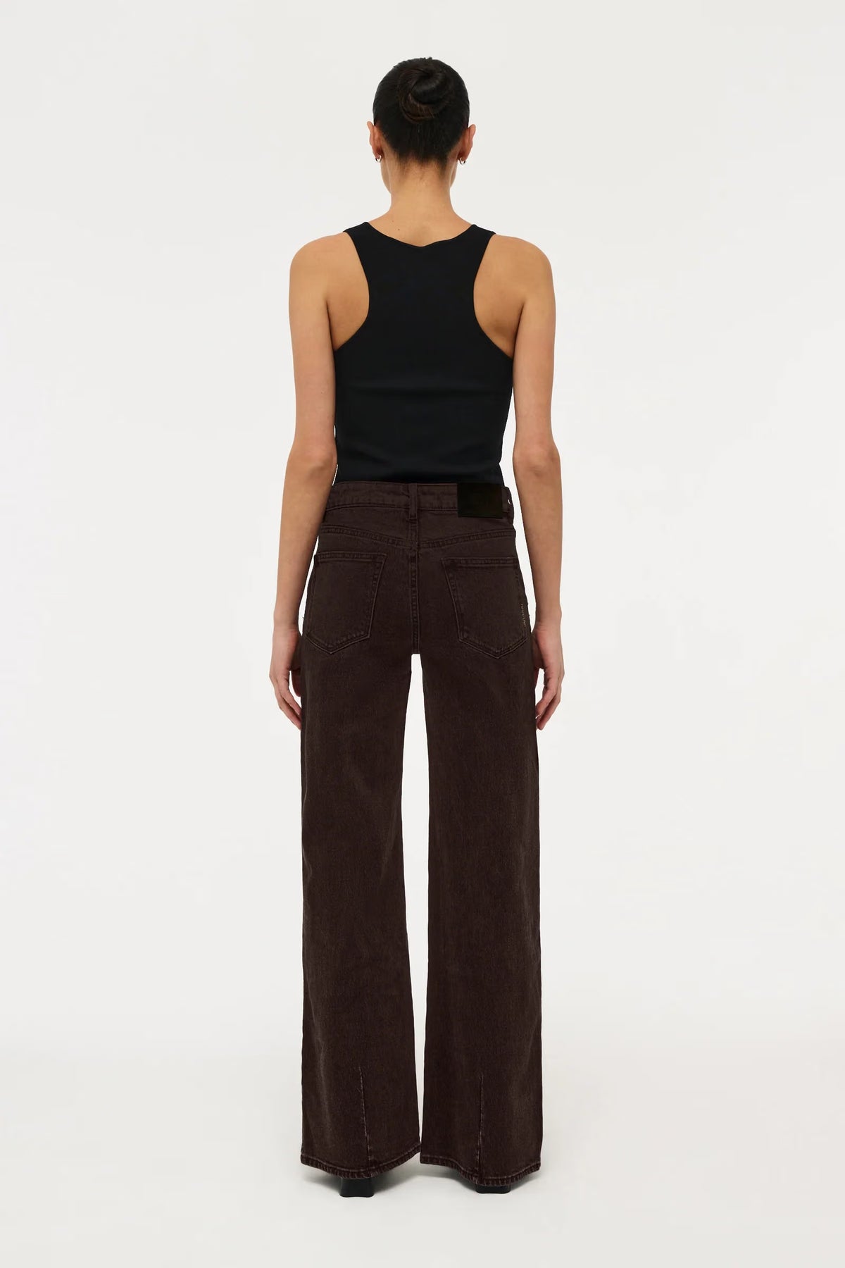 Eva wide jeans, sable