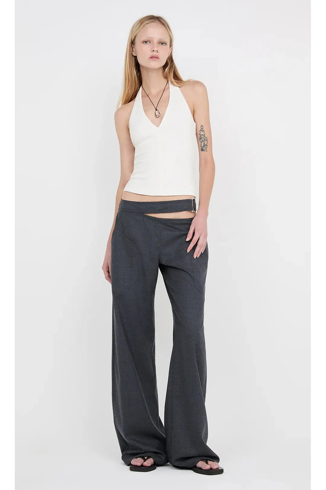 Ione halter top, Ivory