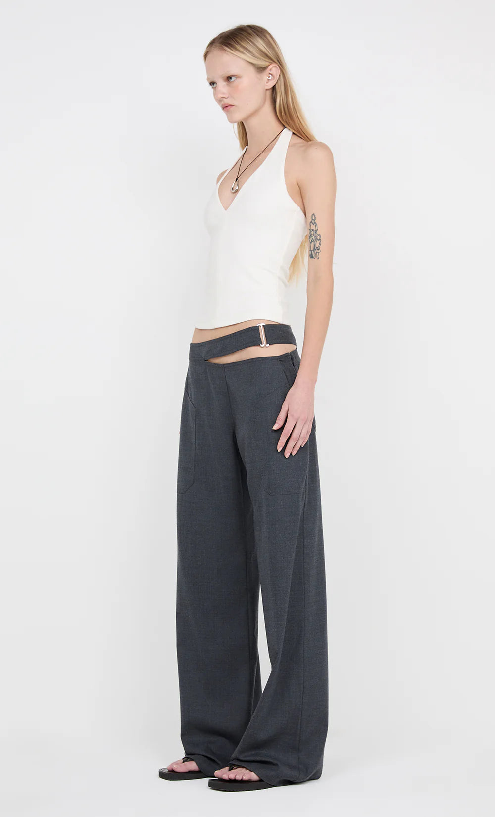 Ione halter top, Ivory