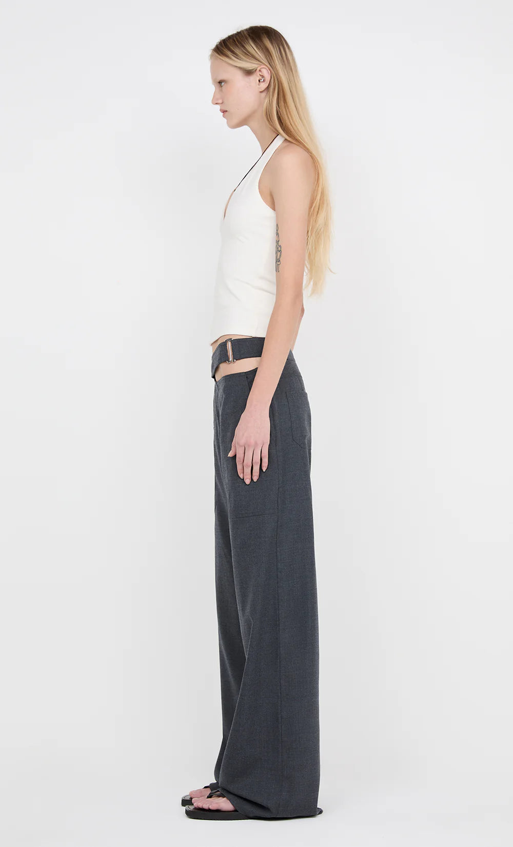Ione halter top, Ivory