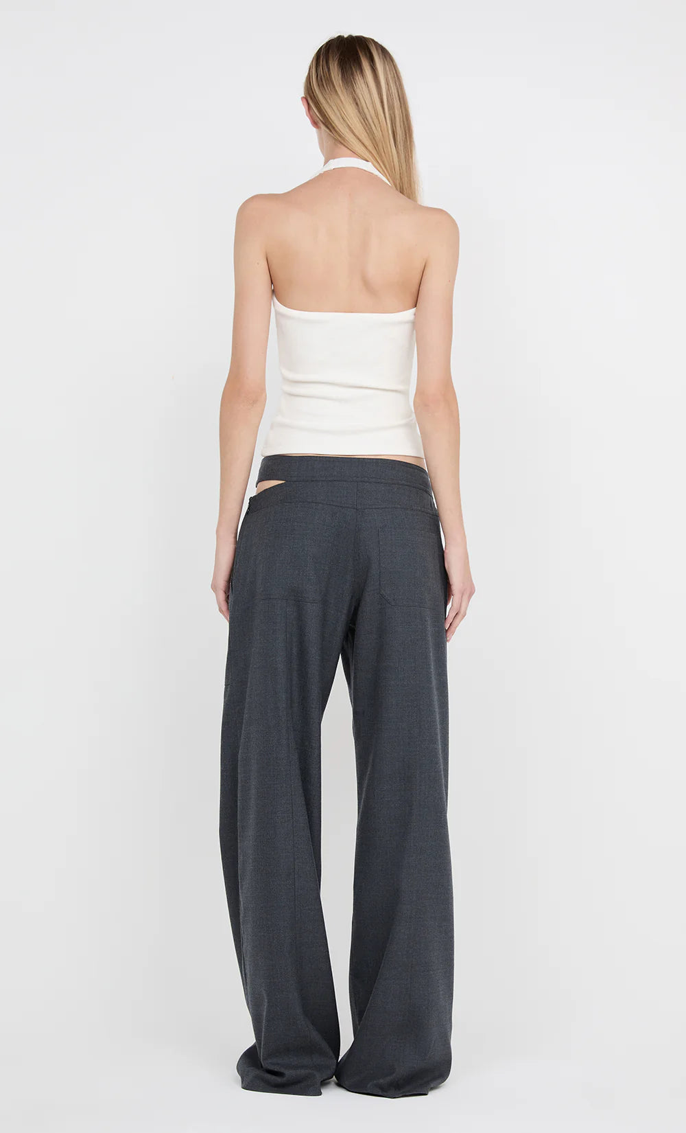 Ione halter top, Ivory