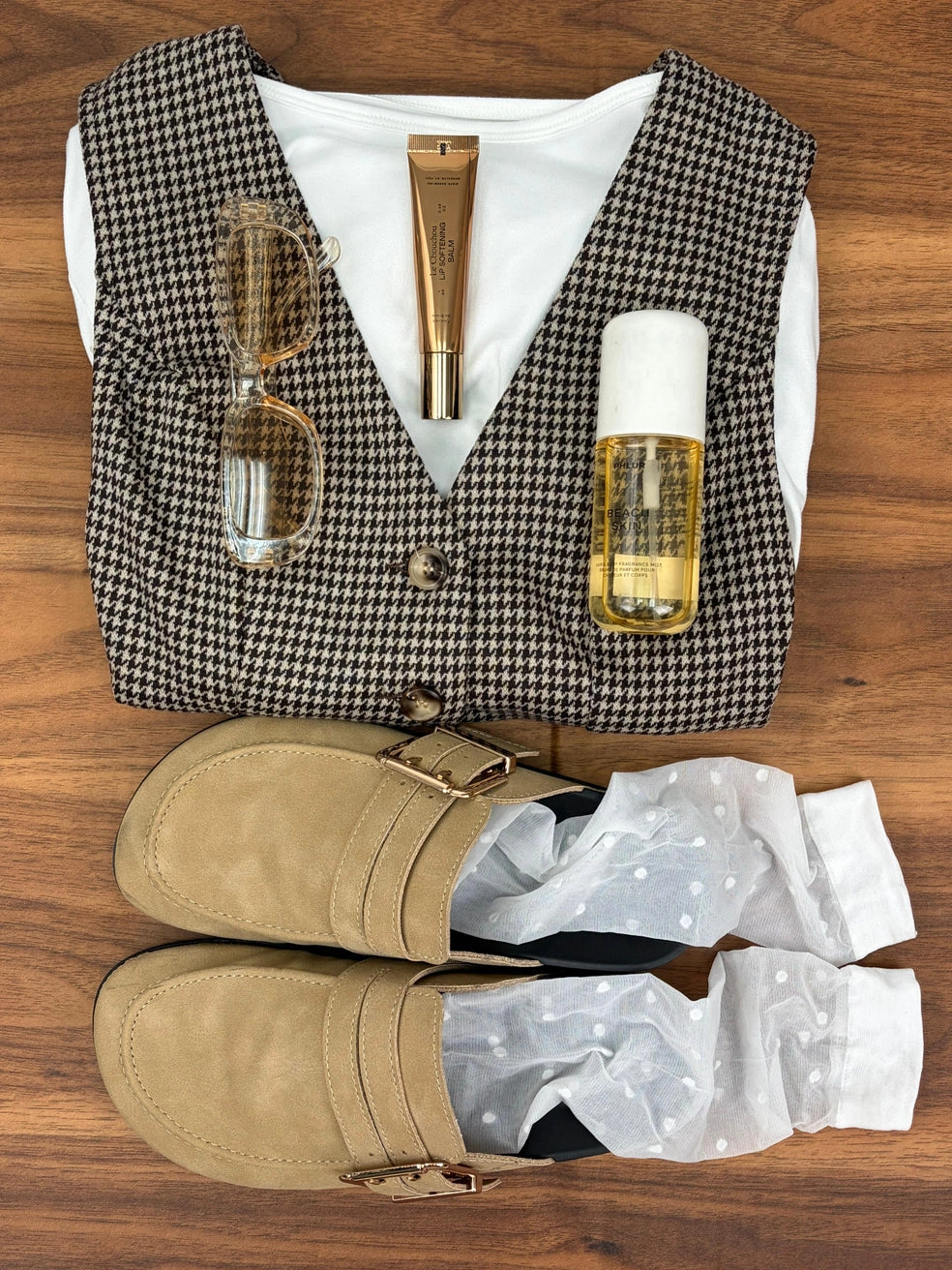 Kartia classic mule, camel suede