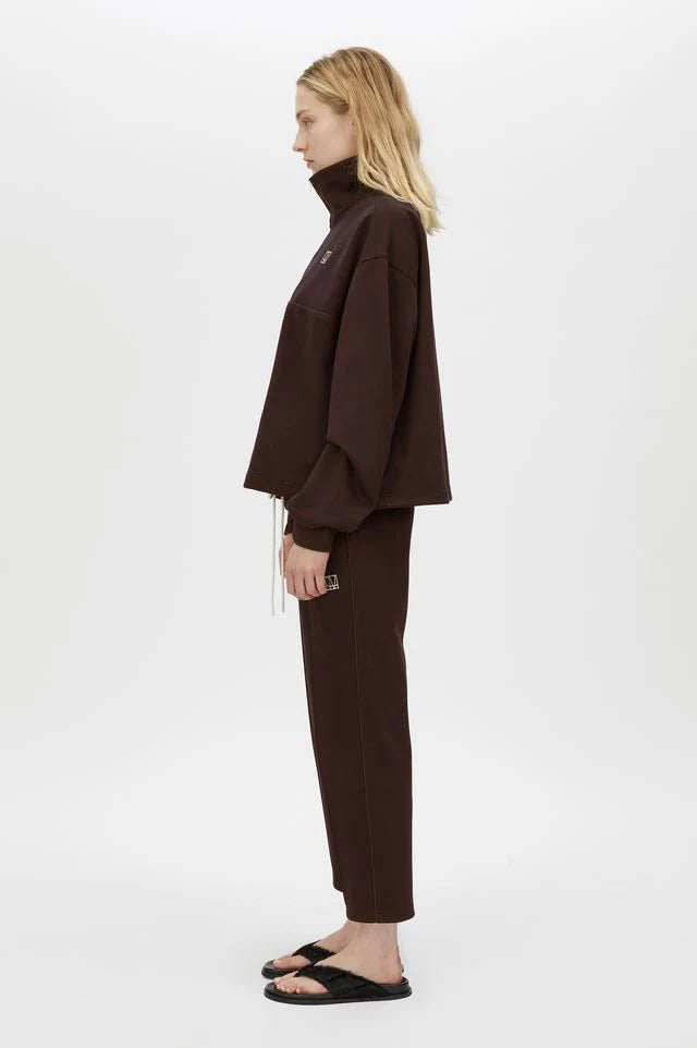 Zylus track pant, chocolate