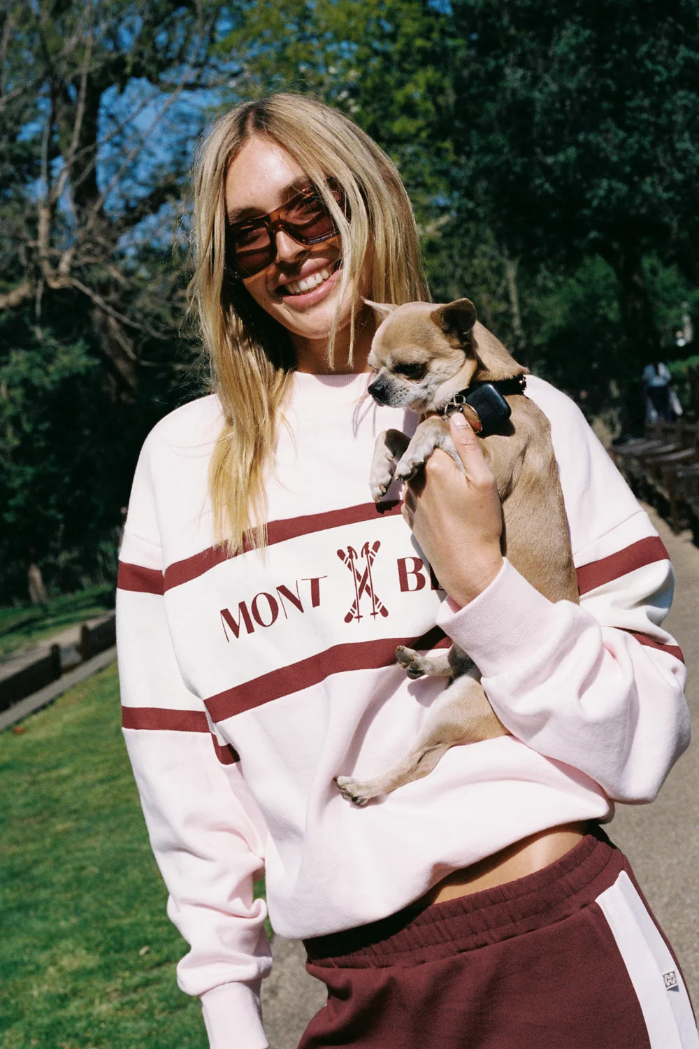 alpine sweatshirt, light blush