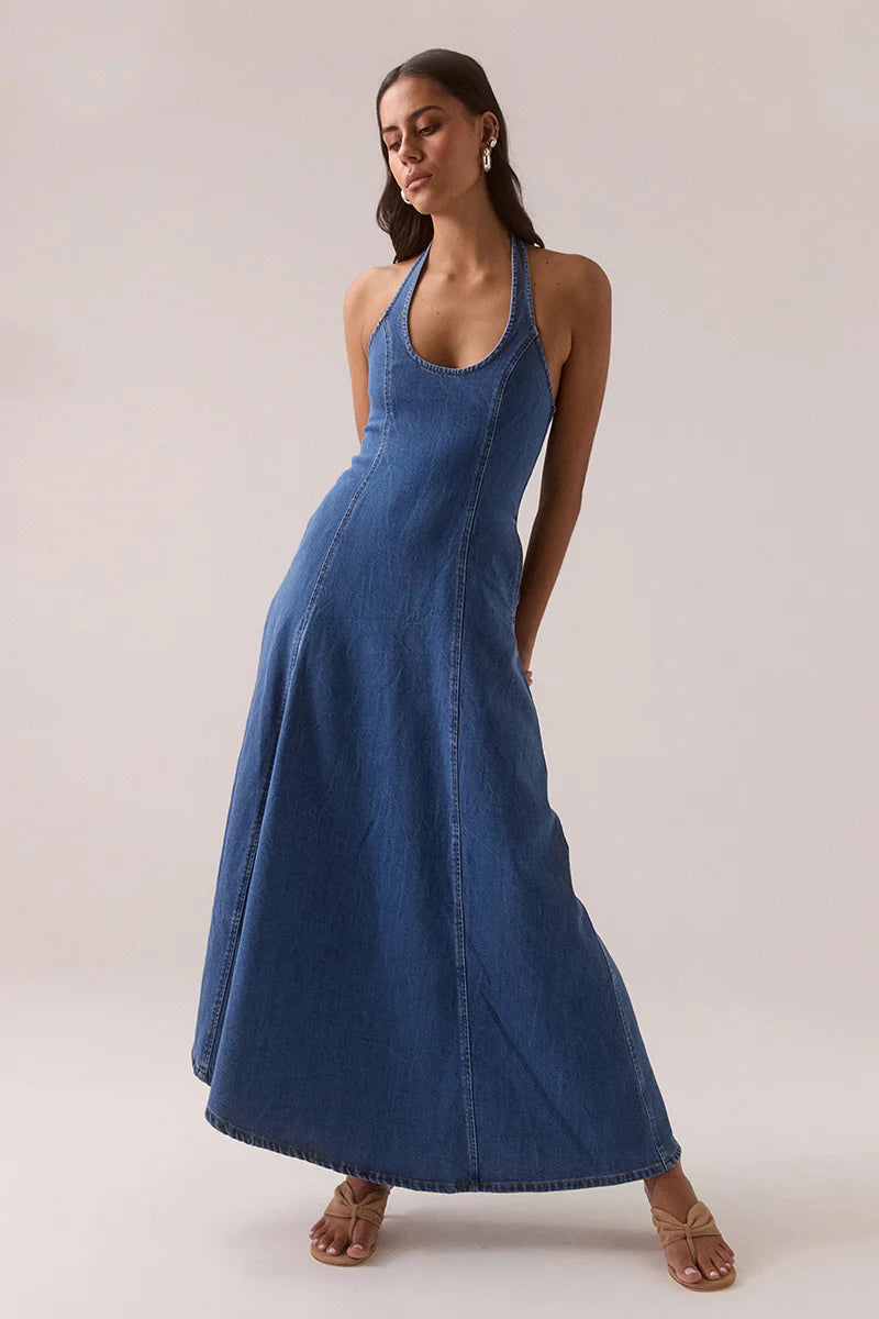 Elodie dress, classic blue