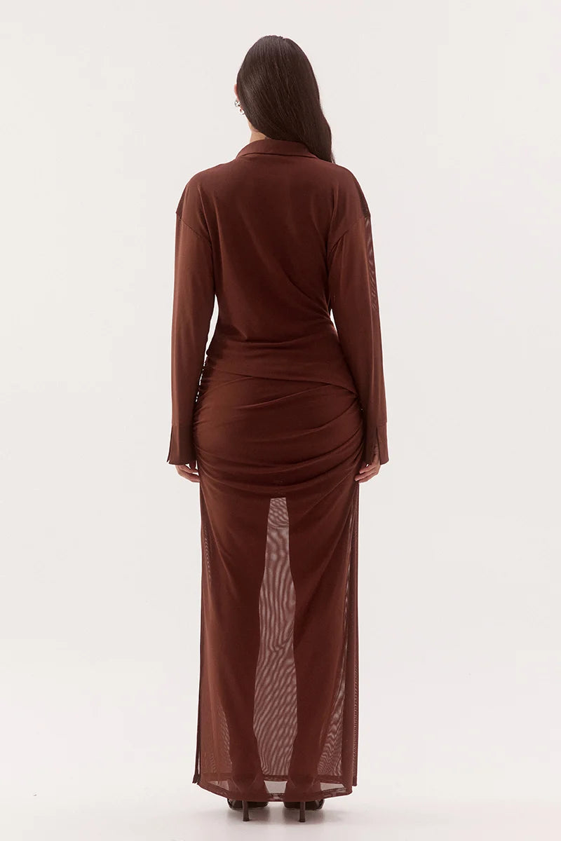 Selen shirt, mocha