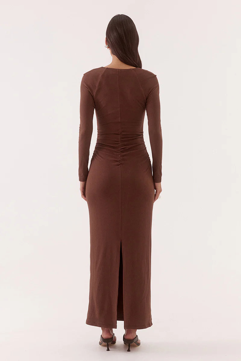 Lola dress, mocha