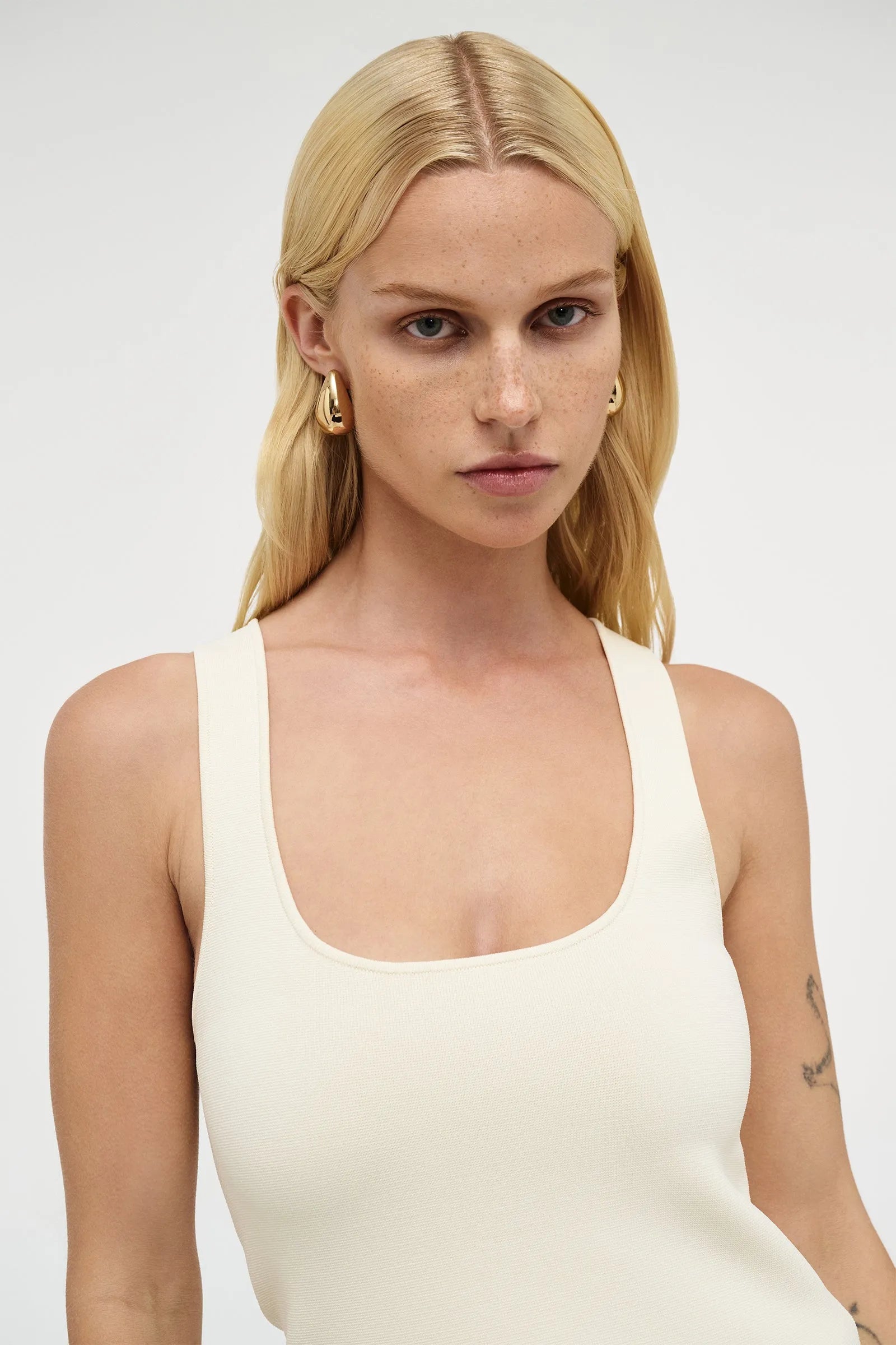 Suki knit tank, cream
