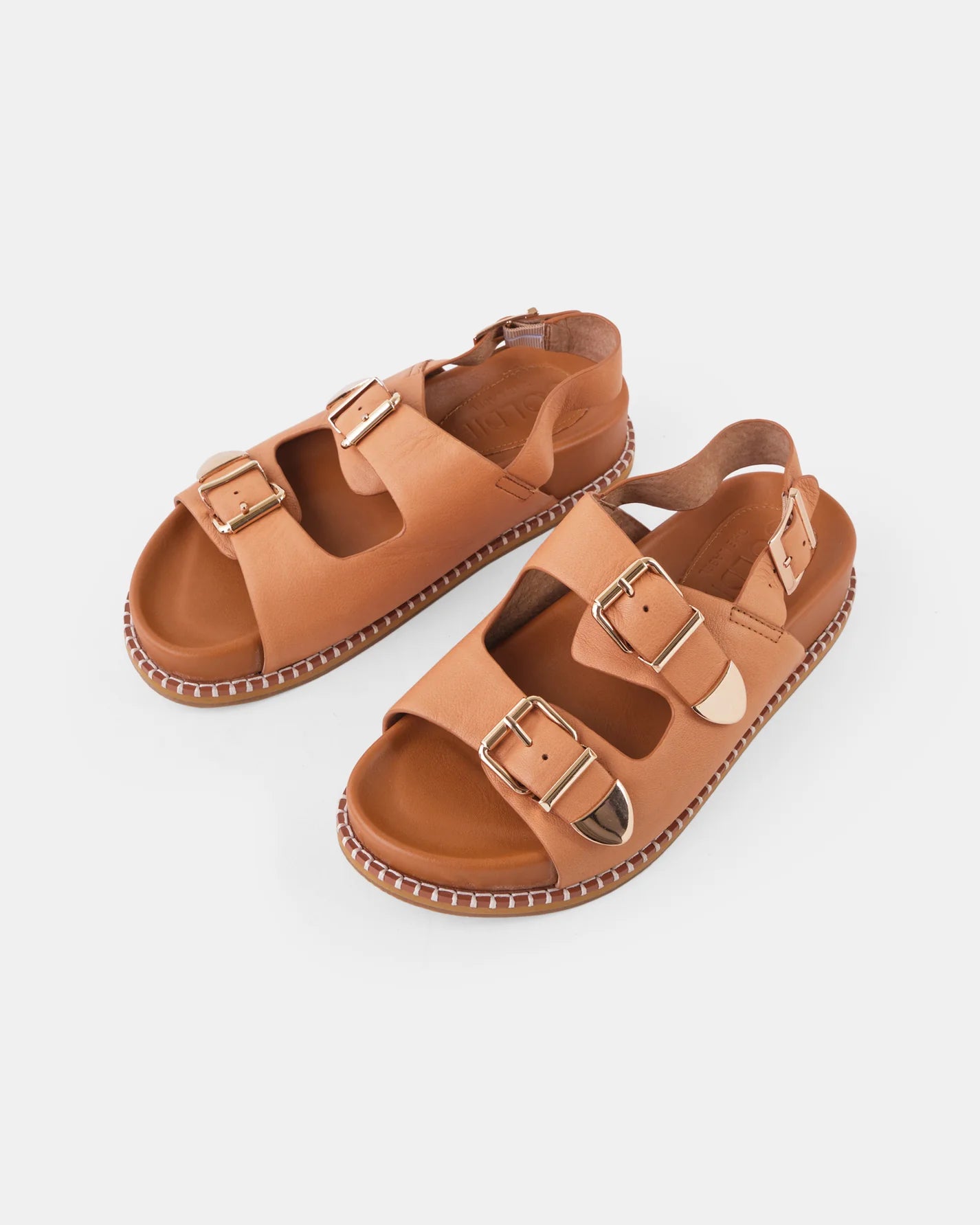 Stella Leather Sandal - Tan