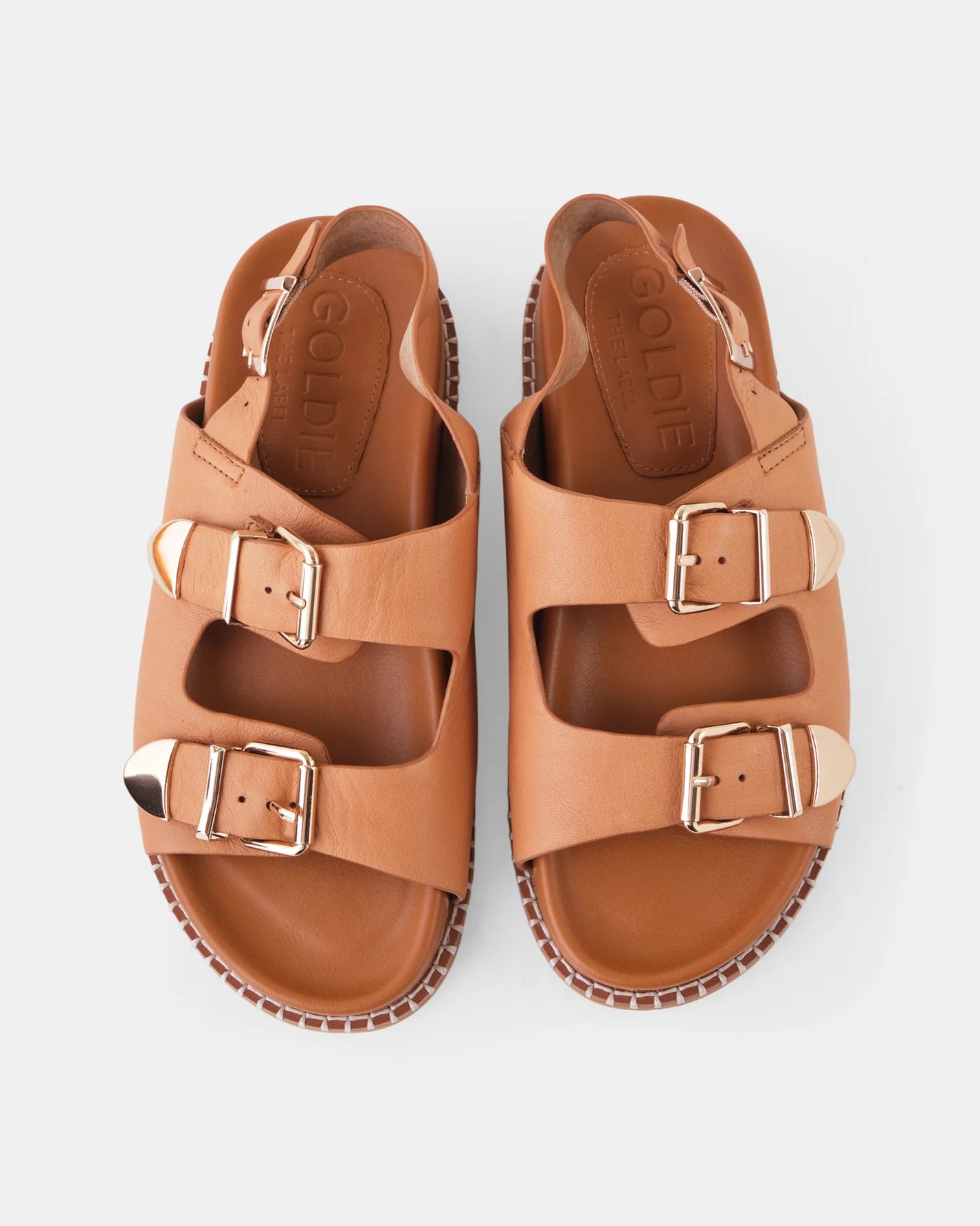 Stella Leather Sandal - Tan