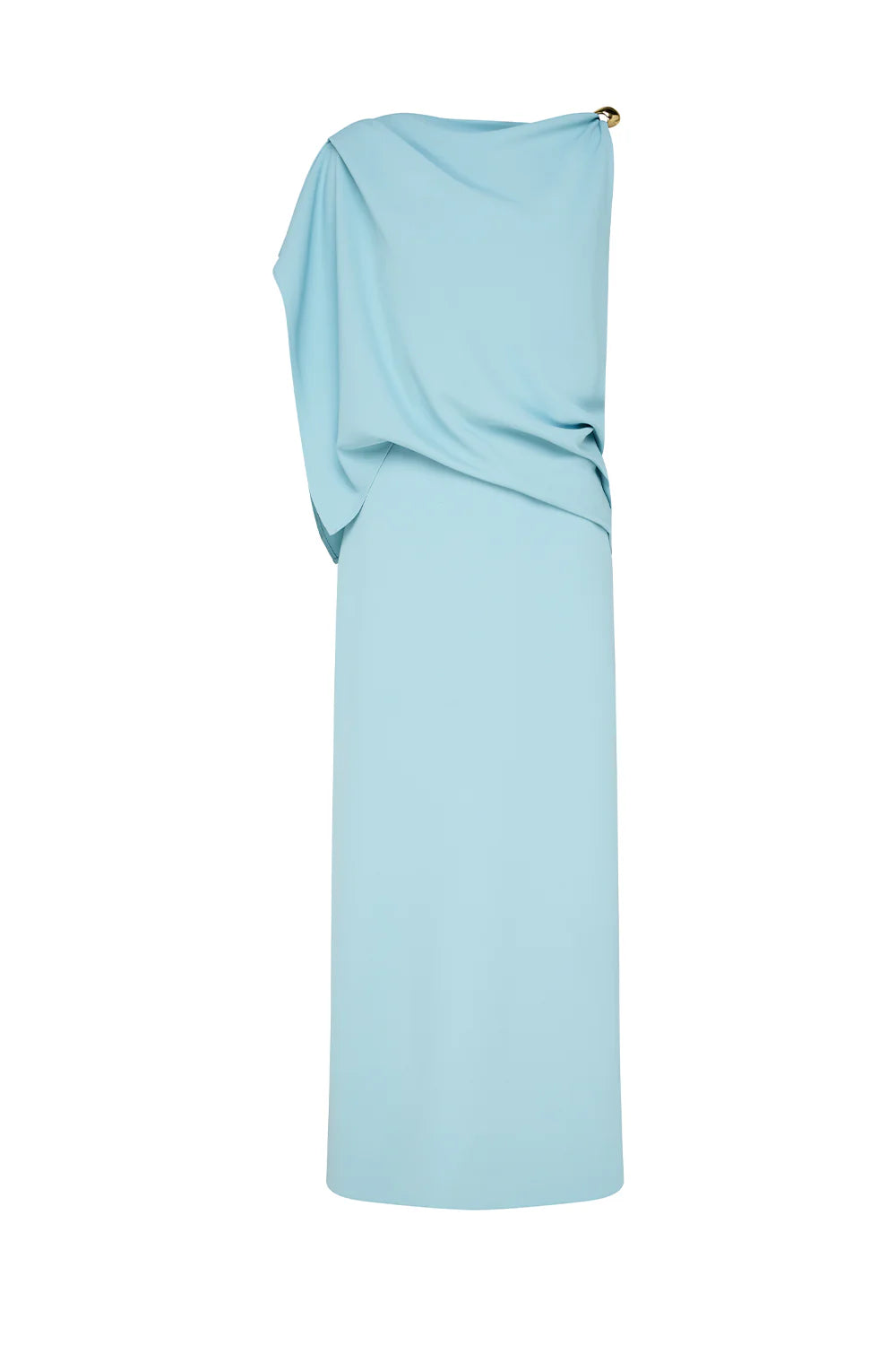 focal point dress, pale blue