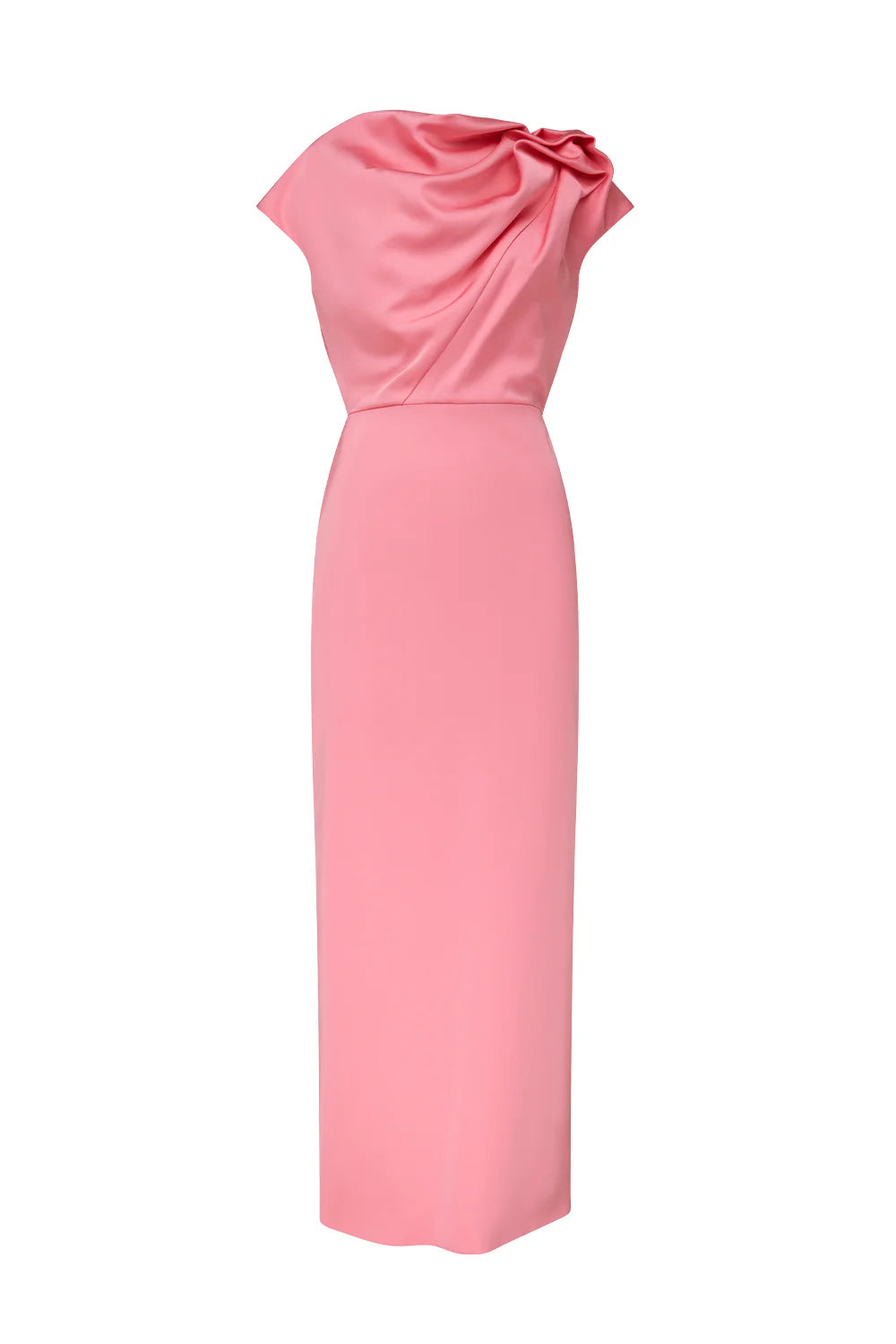 grand illusion maxi gown, pink