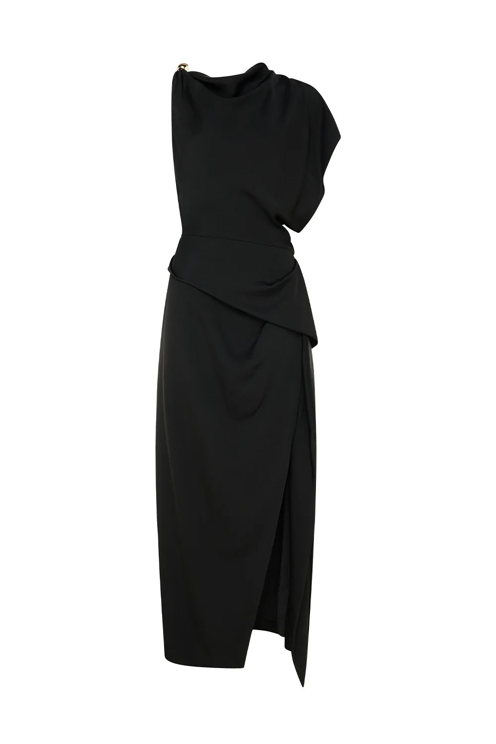 melodrama asymmetric dress, black