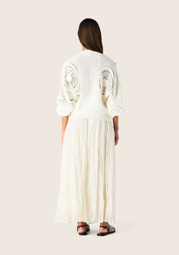 Martina knit cardigan, chalk