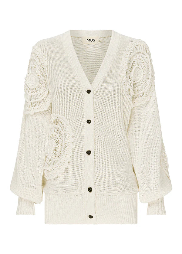 Martina knit cardigan, chalk
