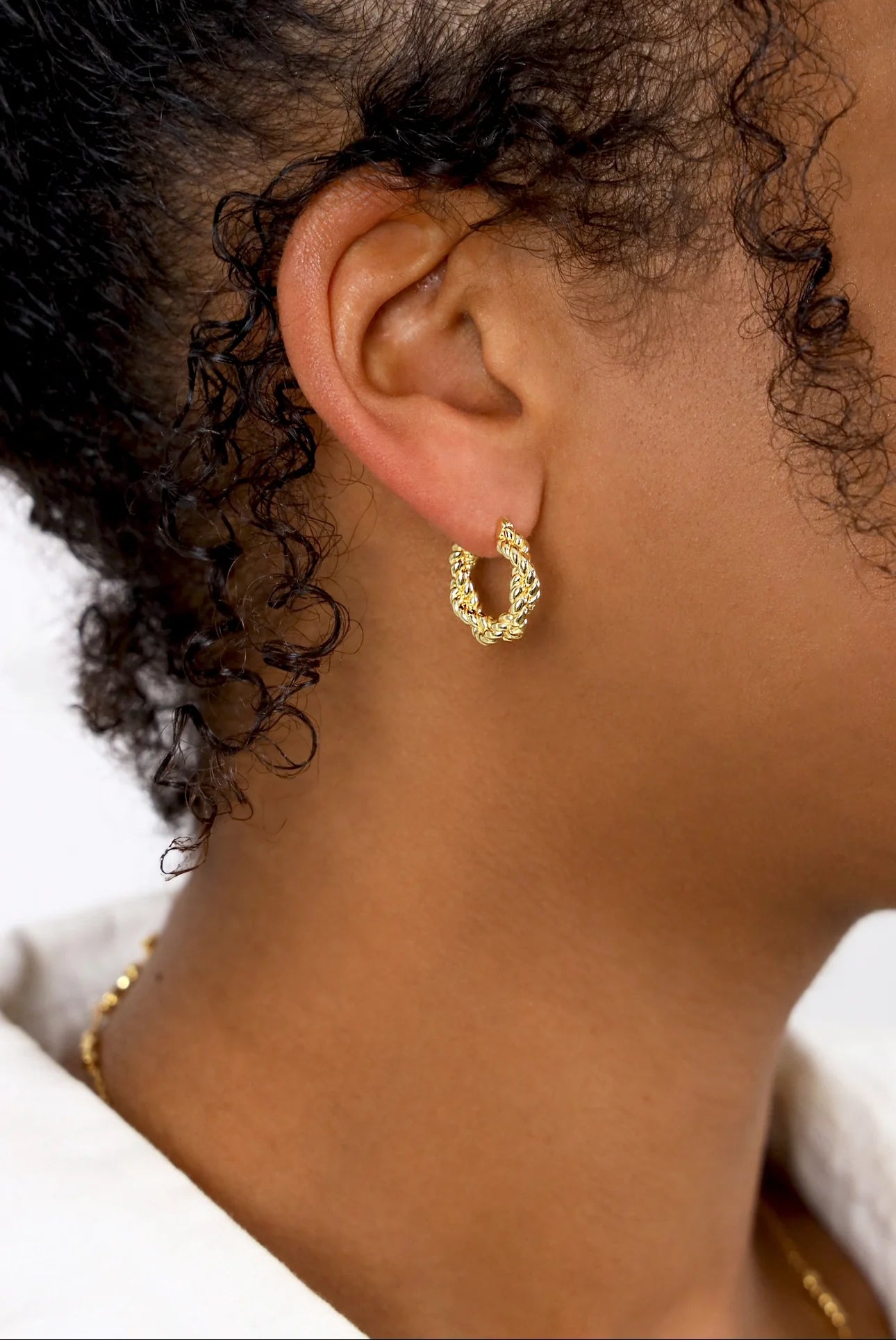 Stevie earring, gold