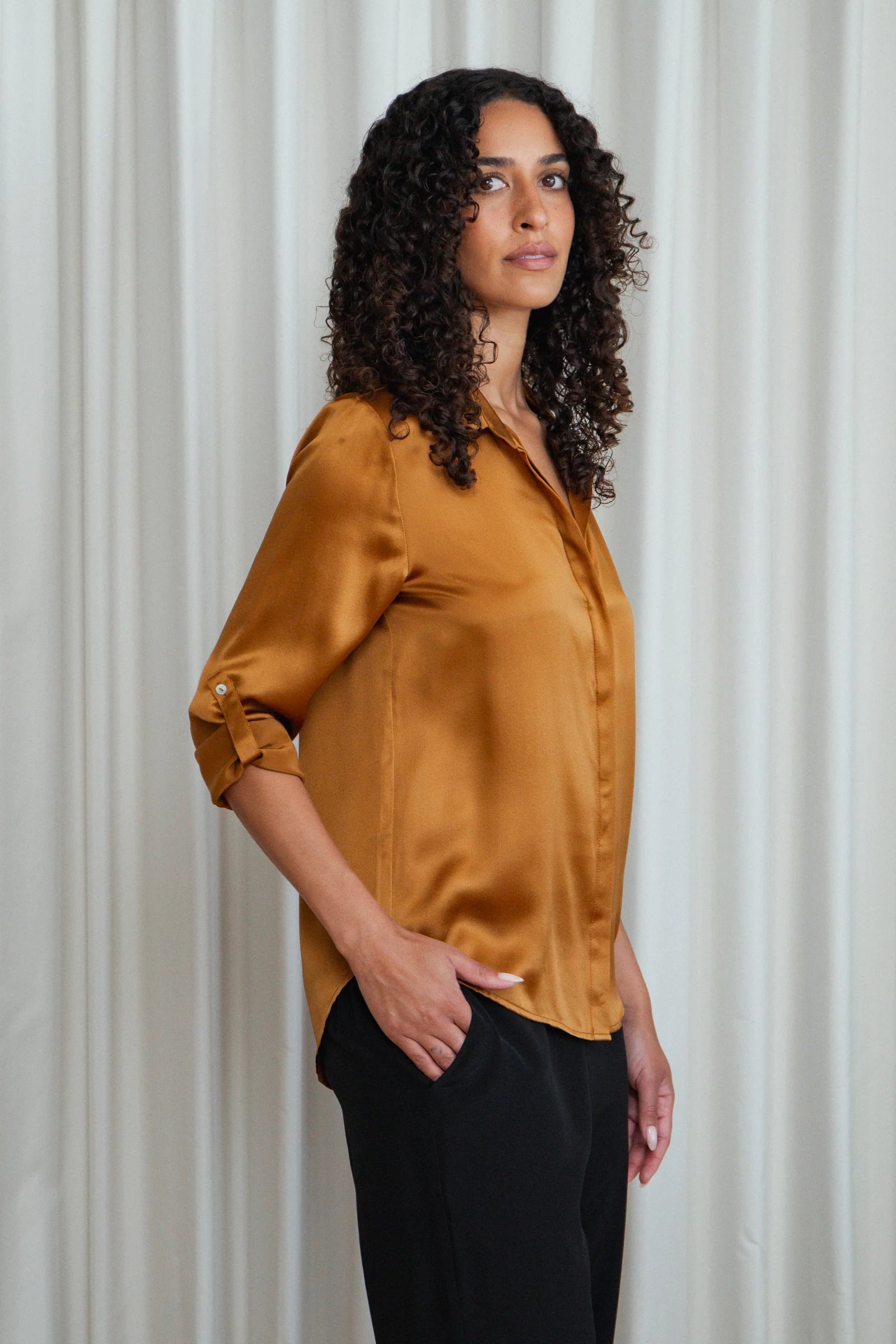 Silhouette shirt, rust