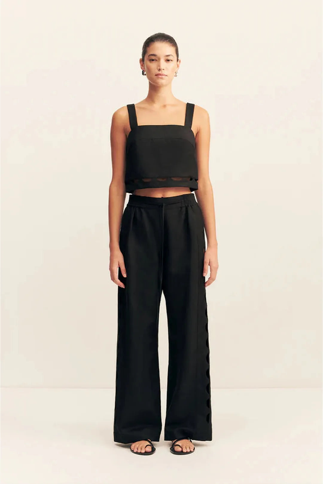 birdie scallop cami - black