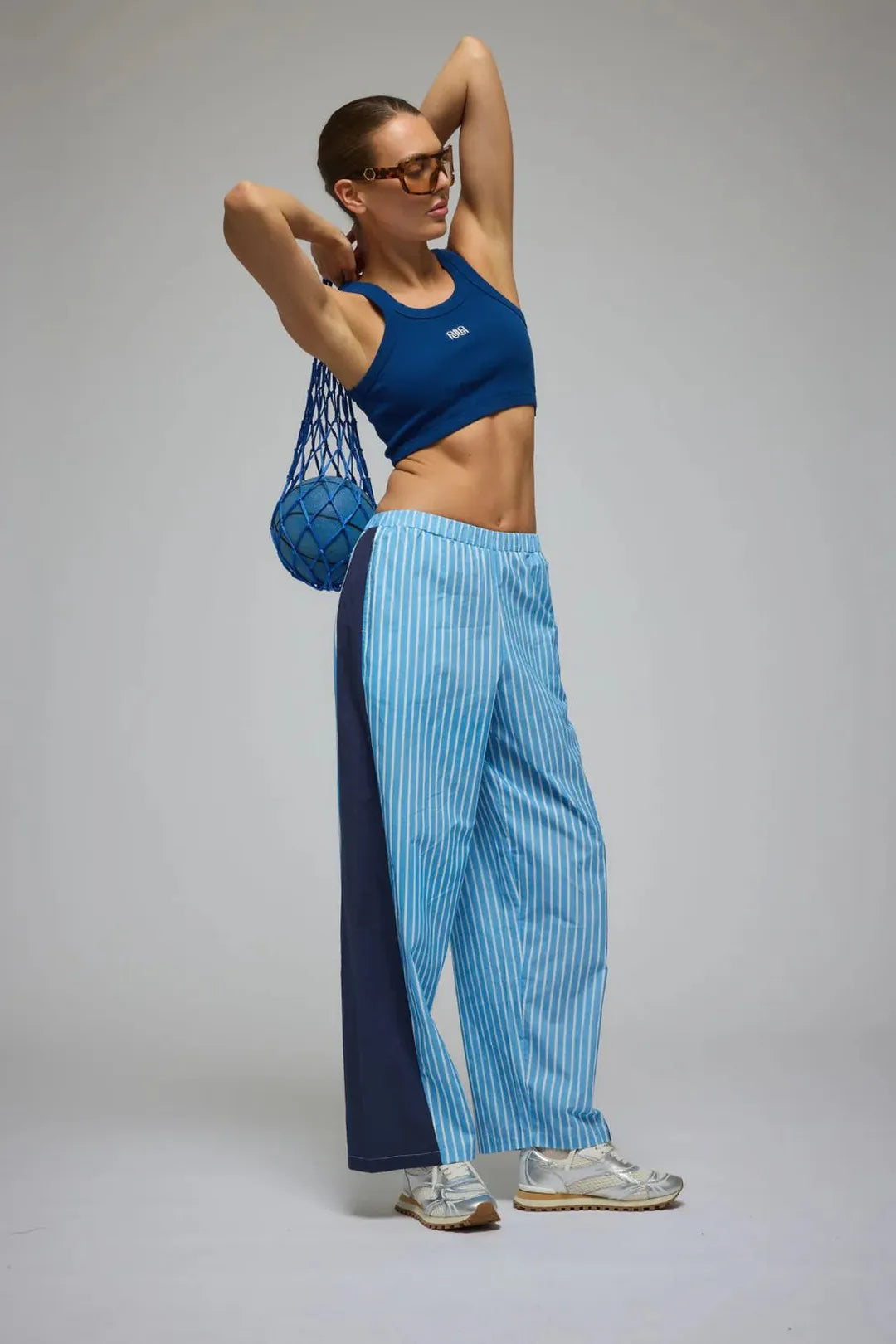 Aj Rib crop top, night sail