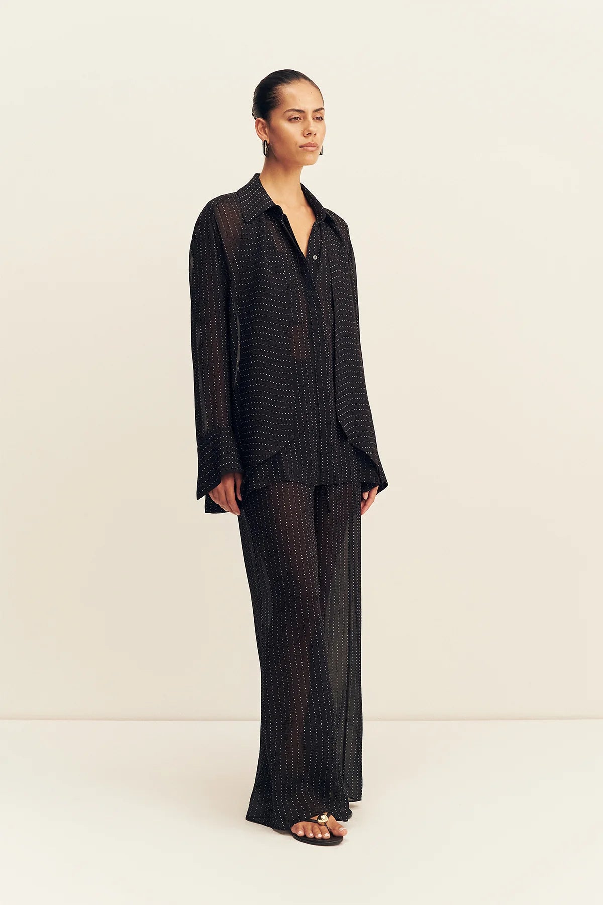 Irving polka dot sheer pant