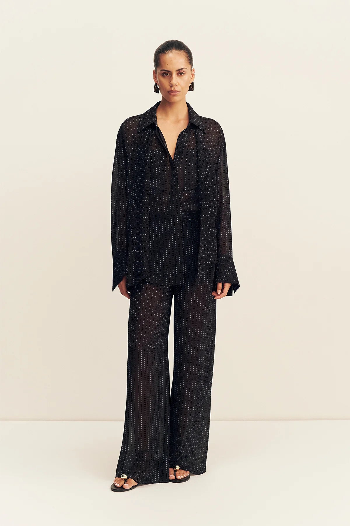 Irving polka dot sheer pant