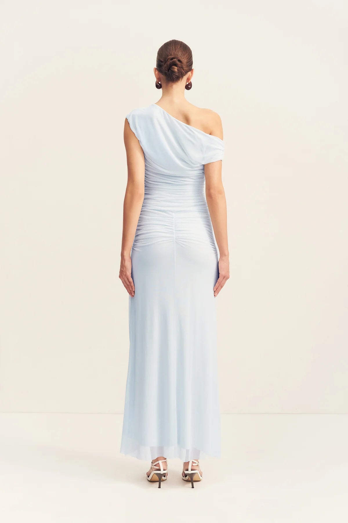 Mira off shoulder maxi dress, sky