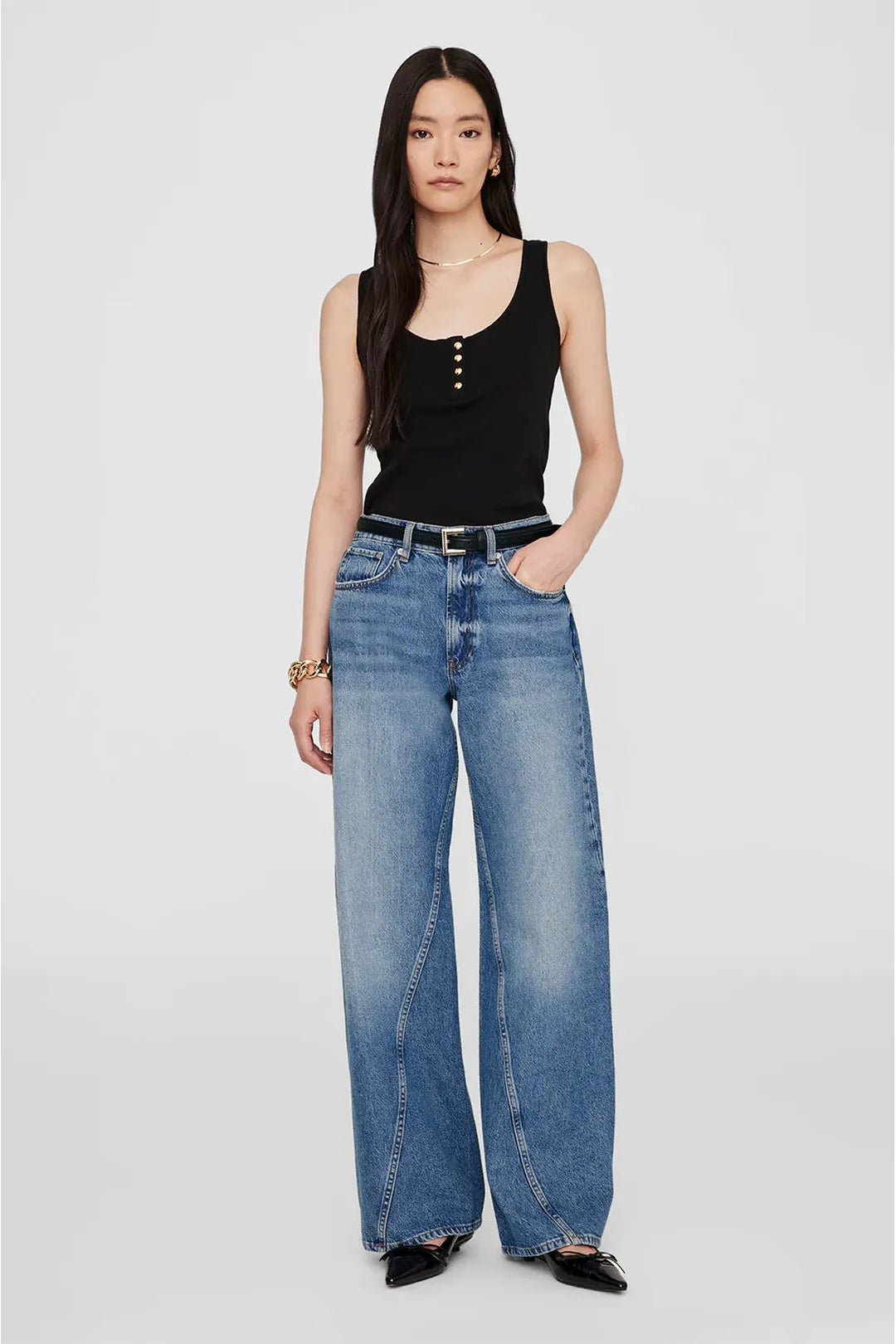 Alessia tank, black
