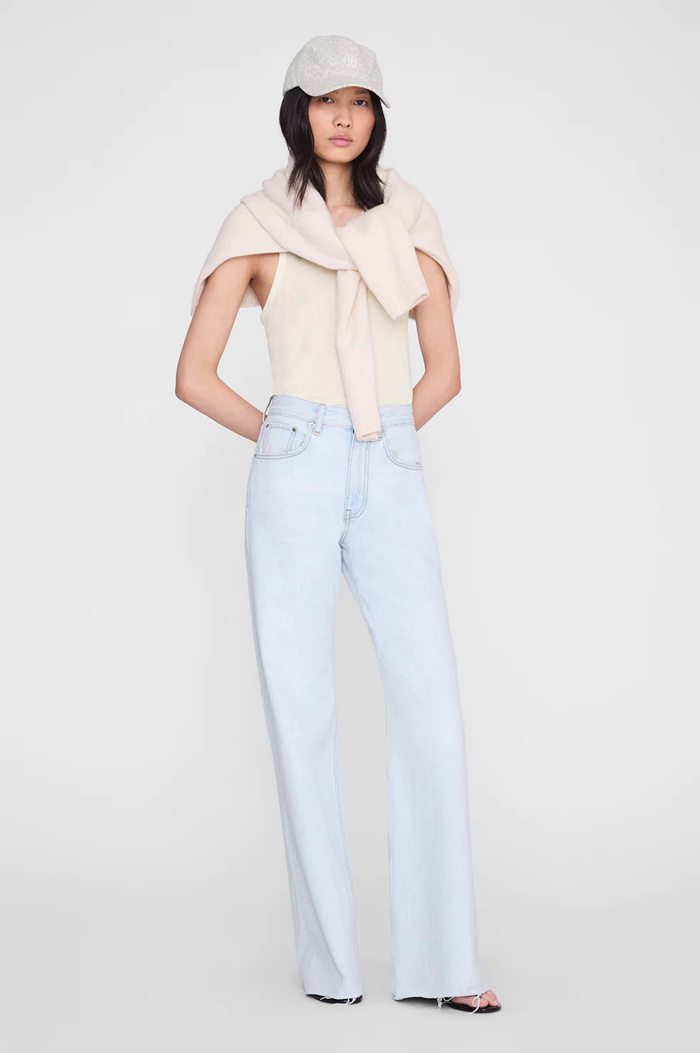 Jeremy baseball cap AB, washed white leopard