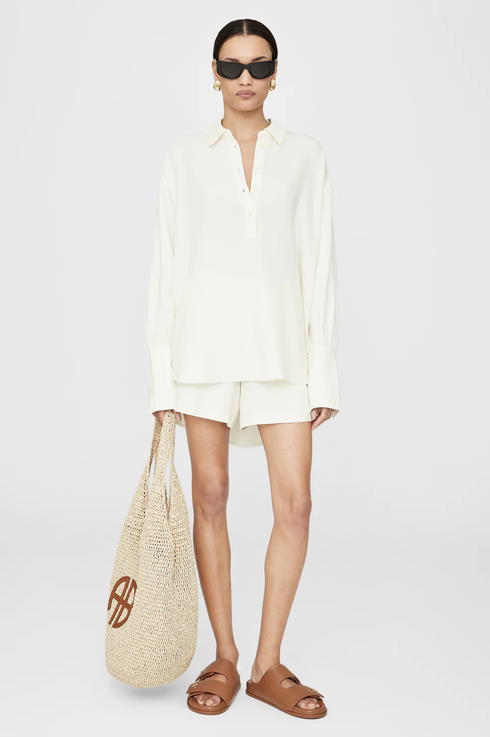 Lake pullover shirt, Ivory