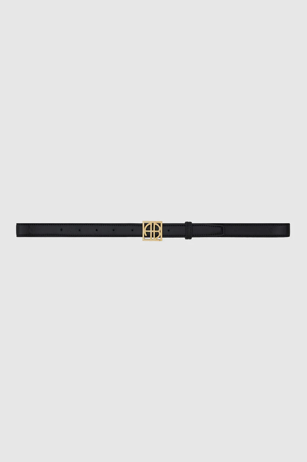 Monogram belt, black