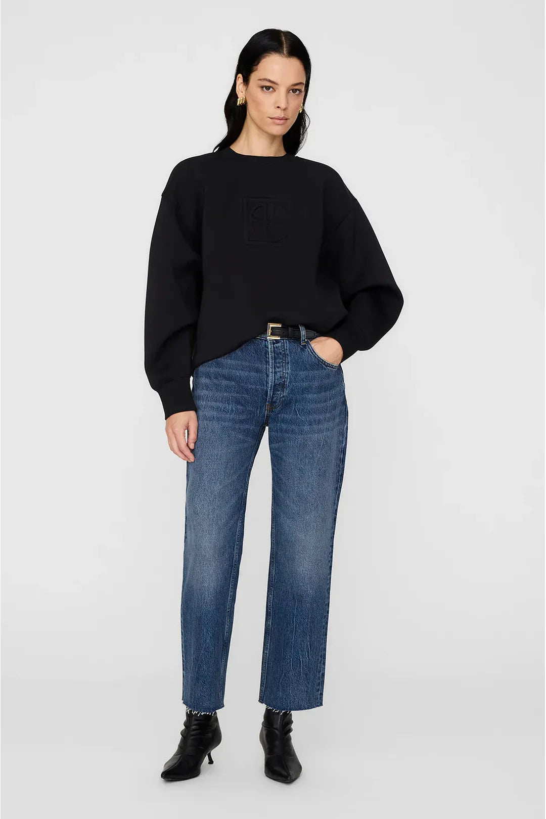 Alto sweatshirt, framed monogram black