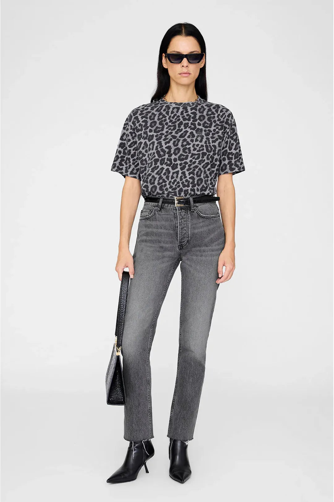 Cohen tee, grey leopard