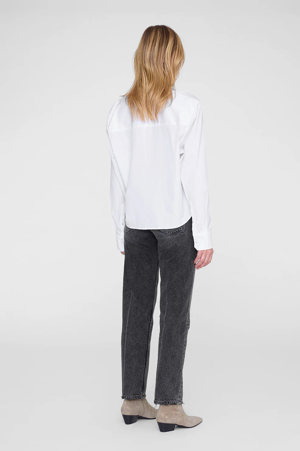 Essie cropped shirt, white