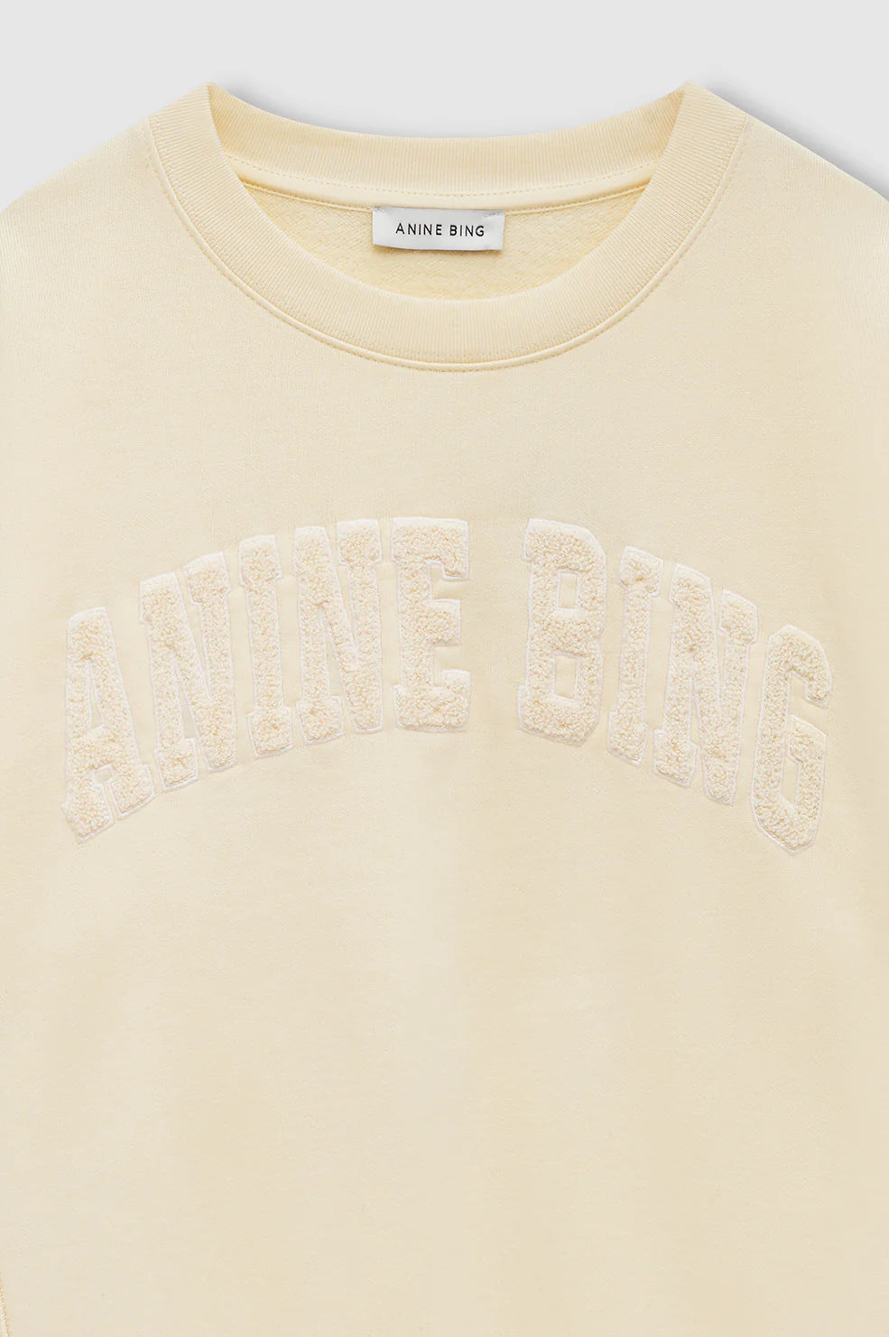 Harry shrunken sweatshirt, butter yellow