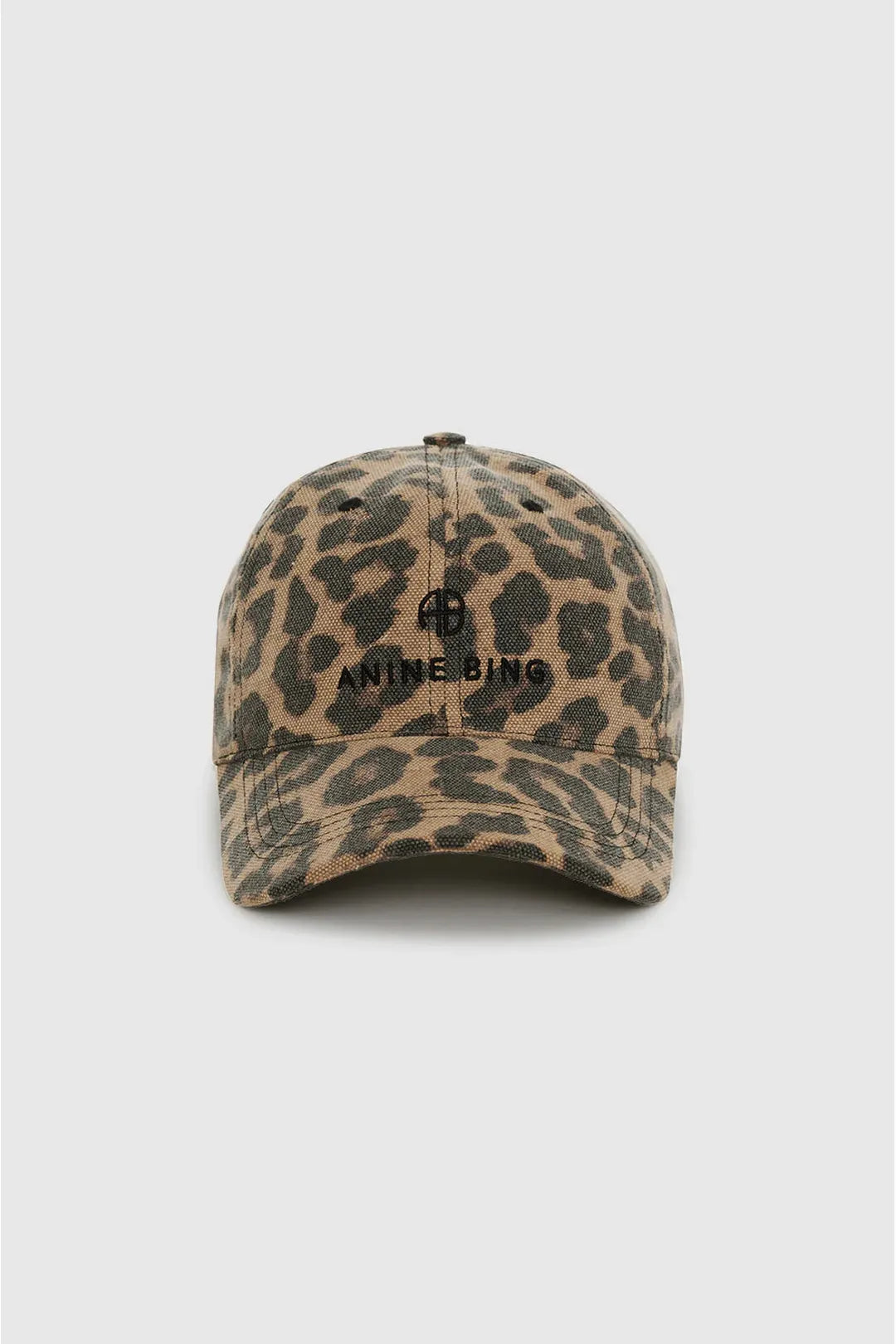 The jeremy baseball cap, black & brown leopard
