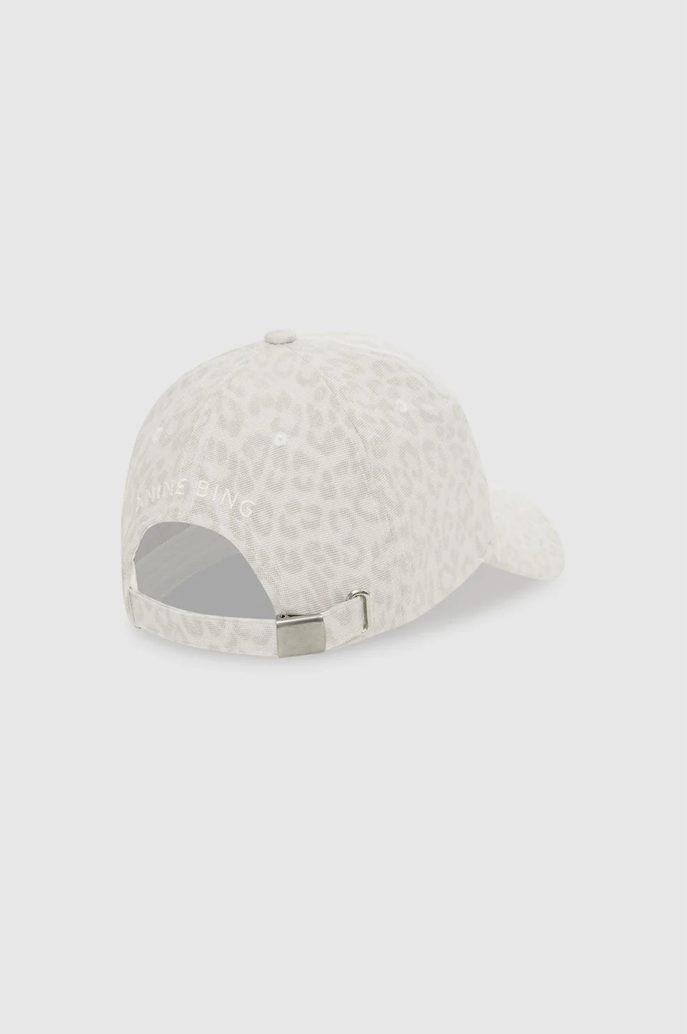 Jeremy baseball cap AB, washed white leopard