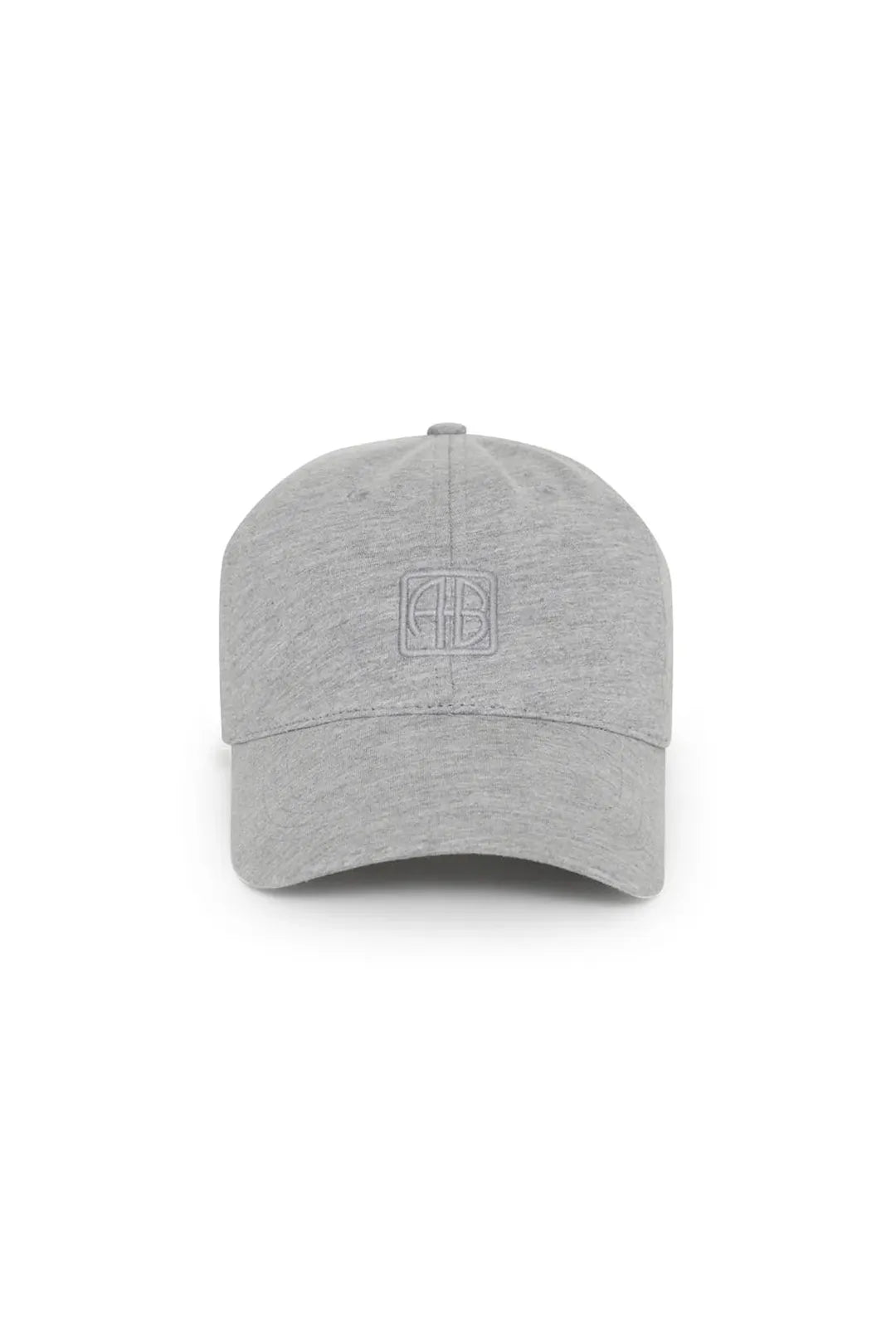 Jeremy baseball cap framed monogram, heather grey