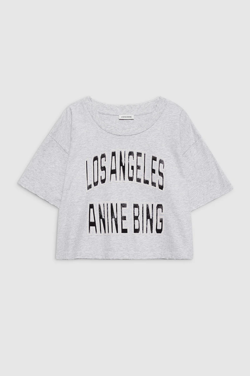 Johnny cropped tee, grey