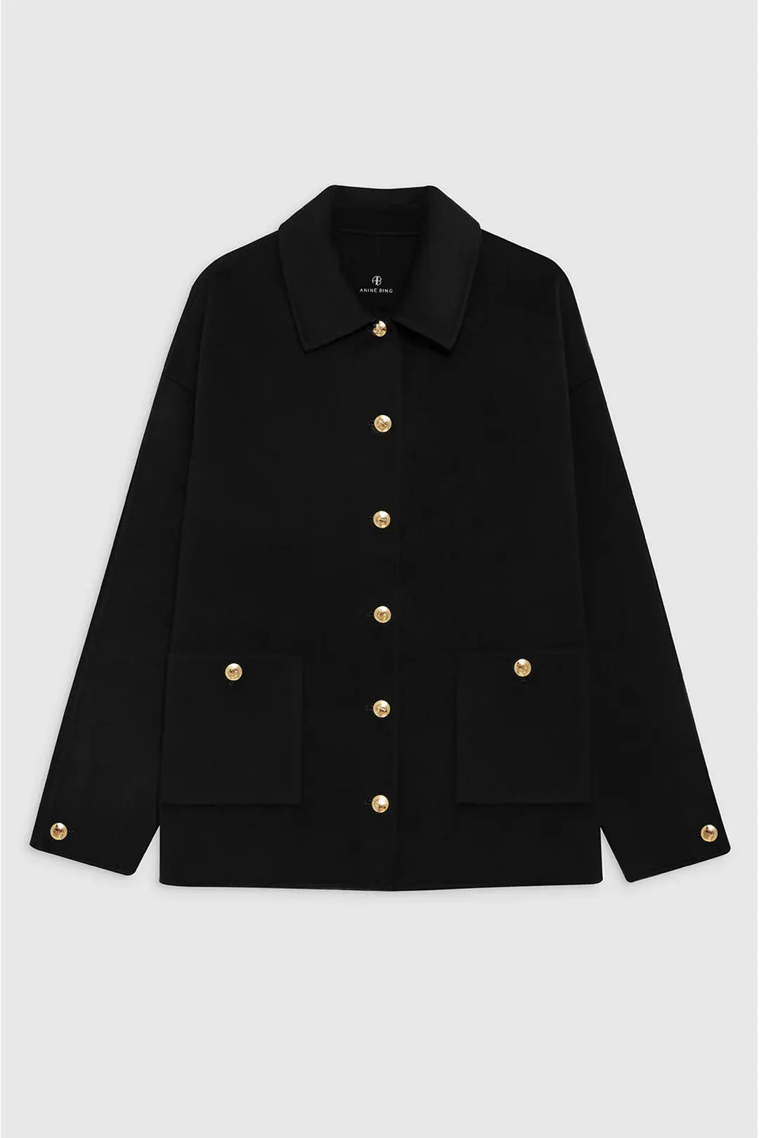 Luca jacket, Black cashmere blend