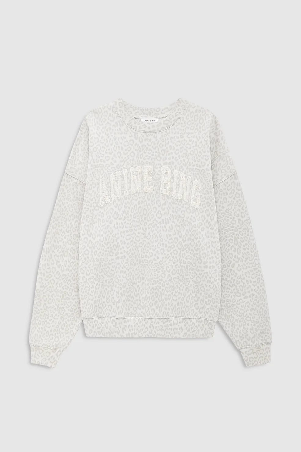 Miles sweatshirt anine bing, White washed leopard