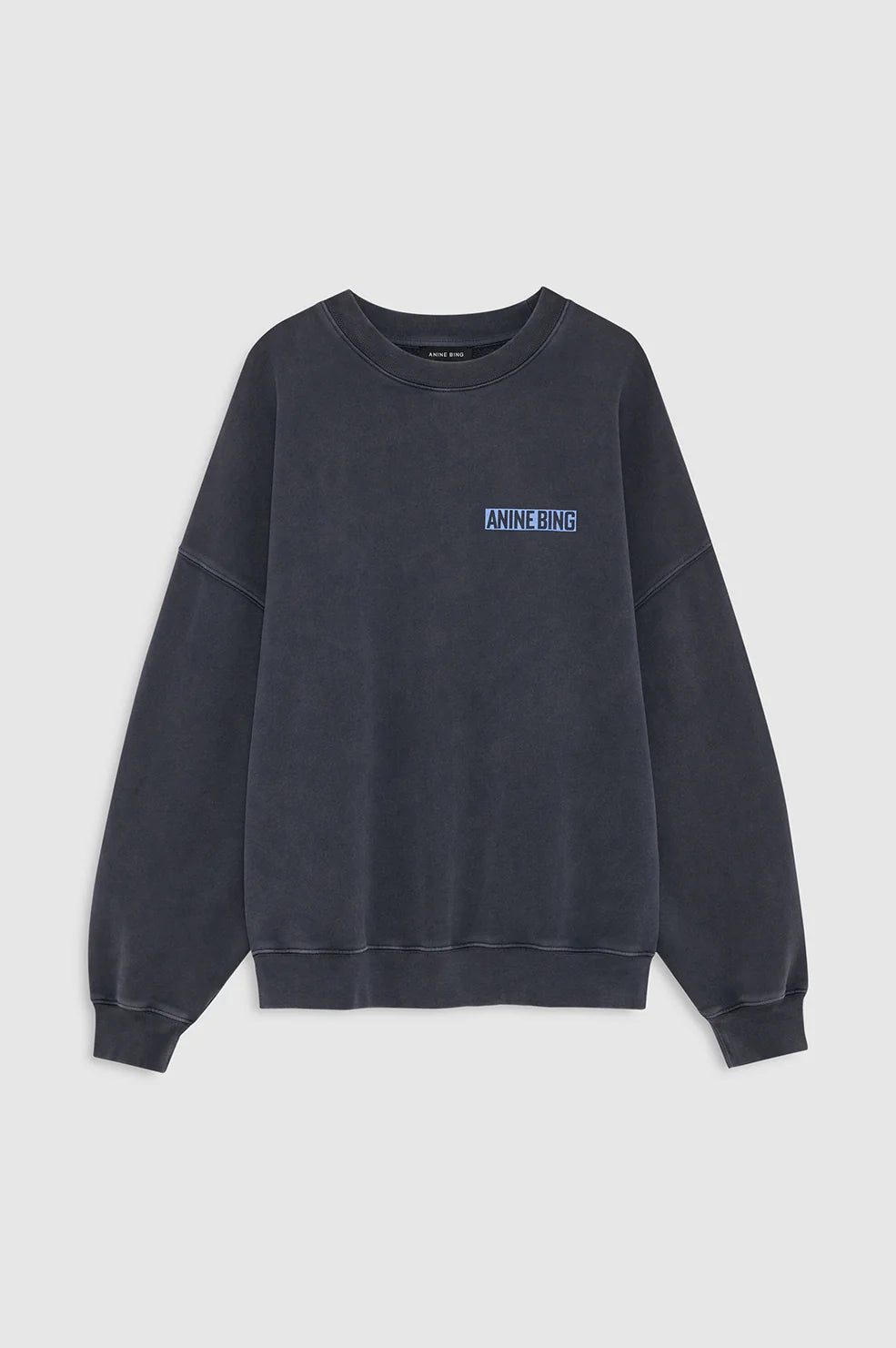 Miles sweatshirt palm, washed black