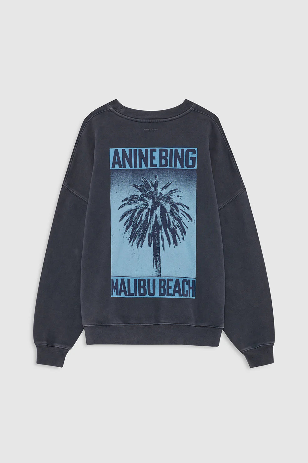 Miles sweatshirt palm, washed black