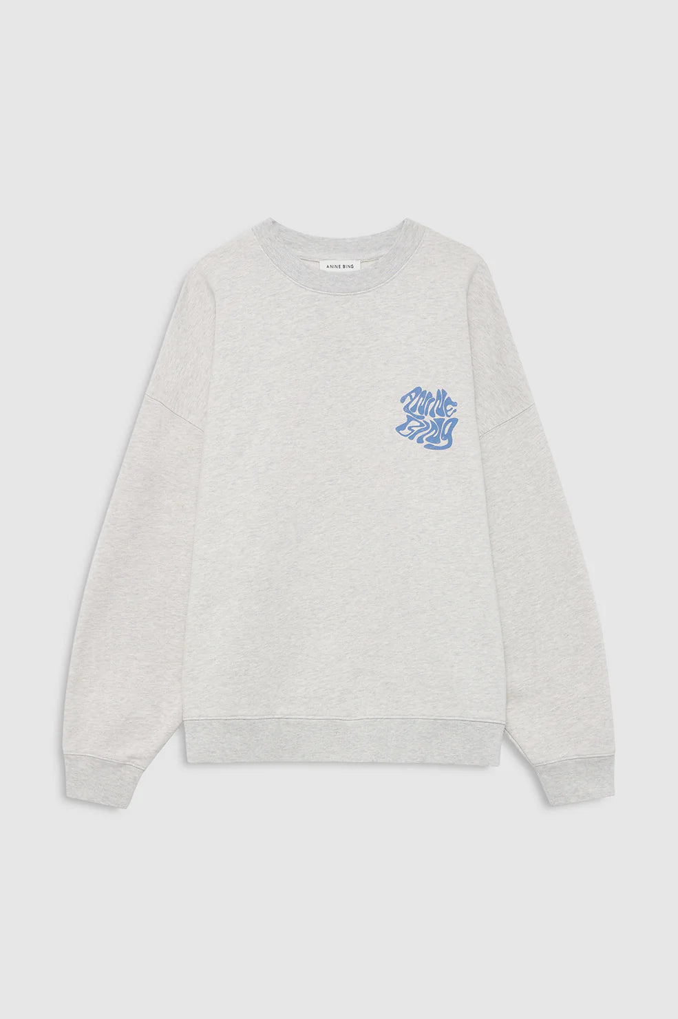 Miles sweatshirt waves, heather grey