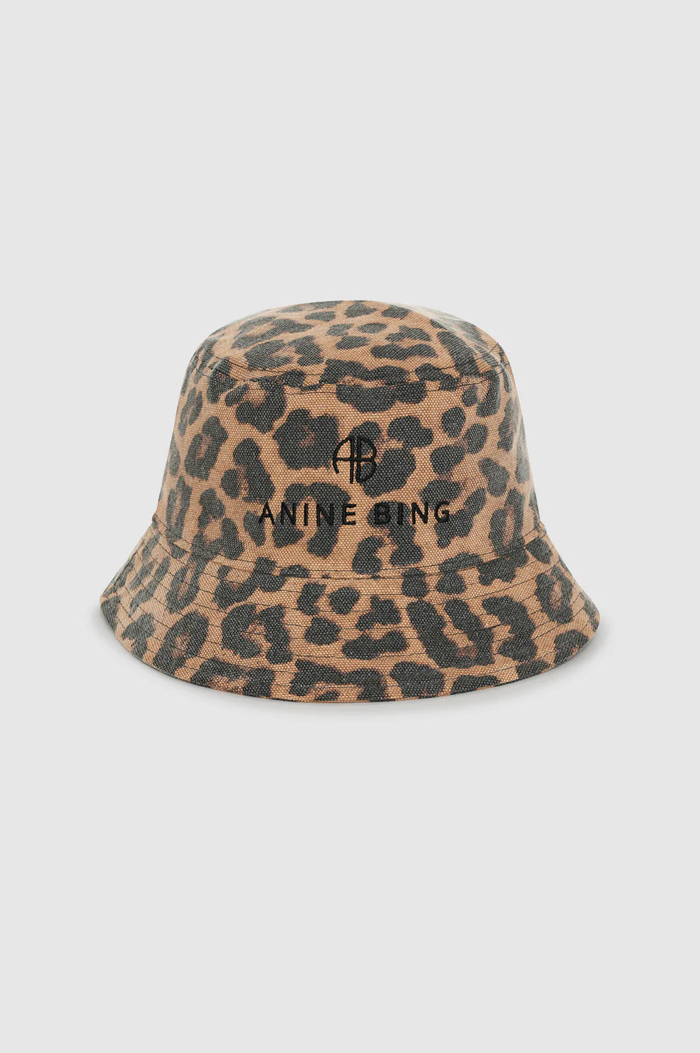Nicks bucket hat, black & brown leopard